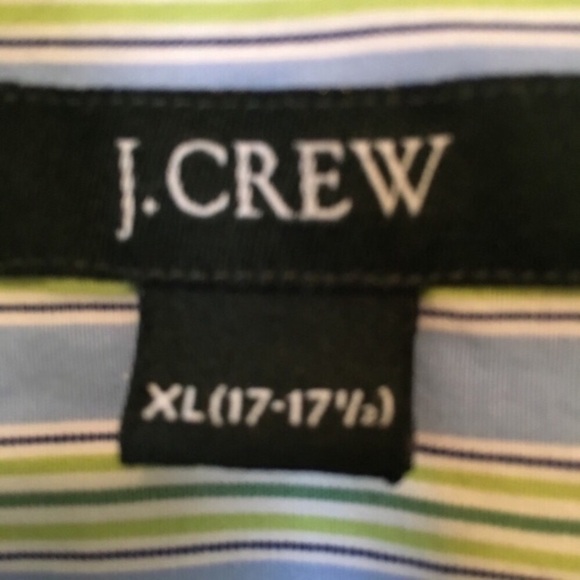 J. Crew Striped Dress Shirt Italian Cotton - Picture 5 of 8